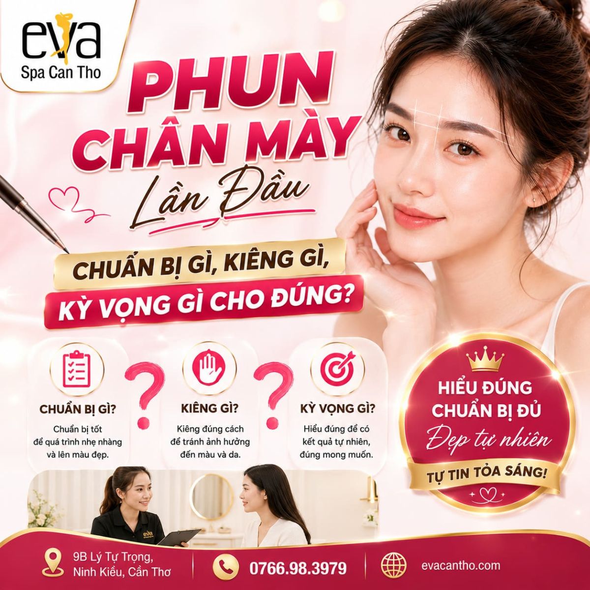 Phun Chân Mày Lần Đầu – Chuẩn Bị Gì, Kiêng Gì, Kỳ Vọng Gì Cho Đúng?