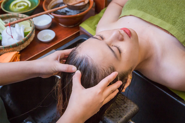 Gội đầu dưỡng sinh tại Eva Spa