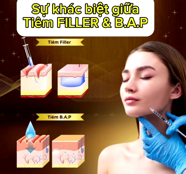 Sự khác biệt giữa Tiêm Filler và Tiêm B.A.P