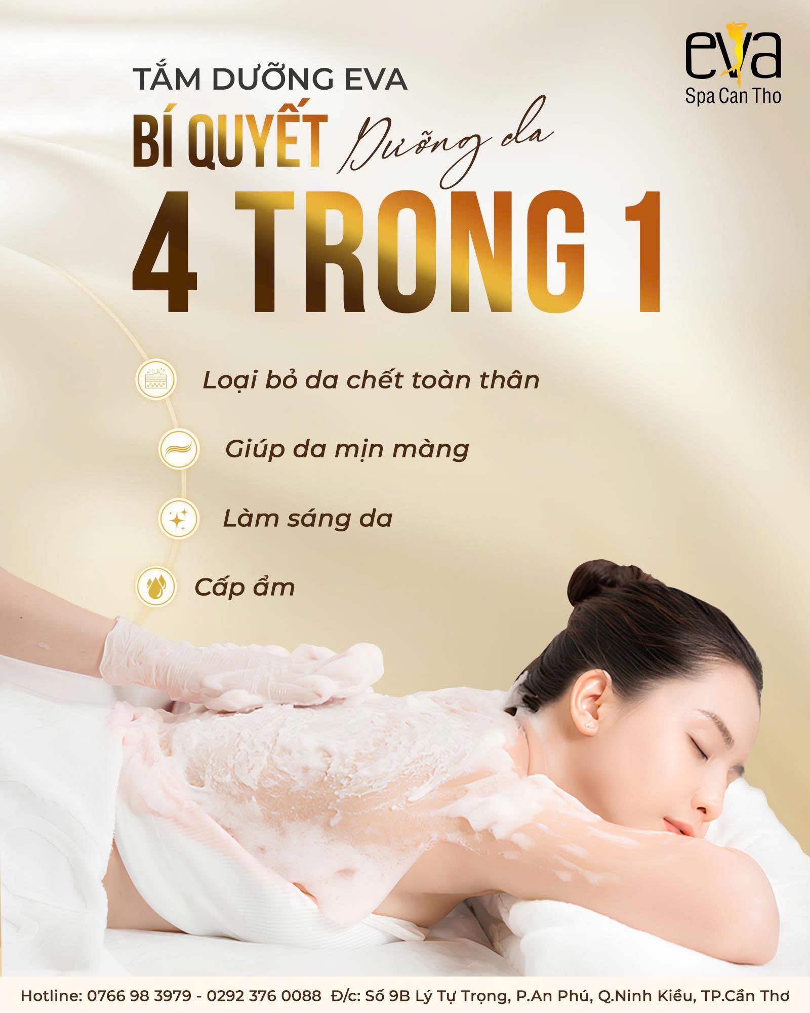 Tắm Dưỡng Da - 4 Trong 1