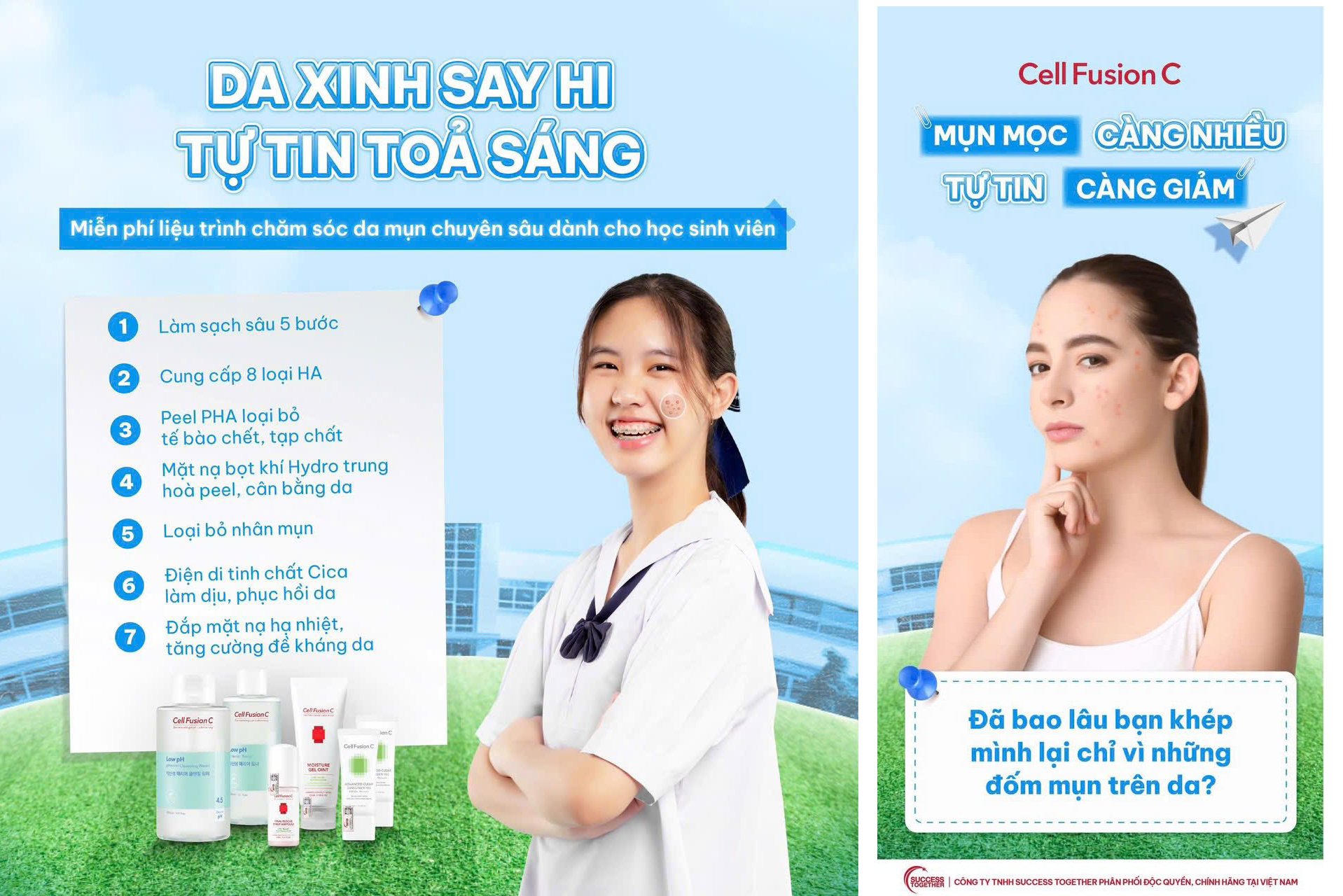Chăm da đúng cách – Mụn chẳng comeback