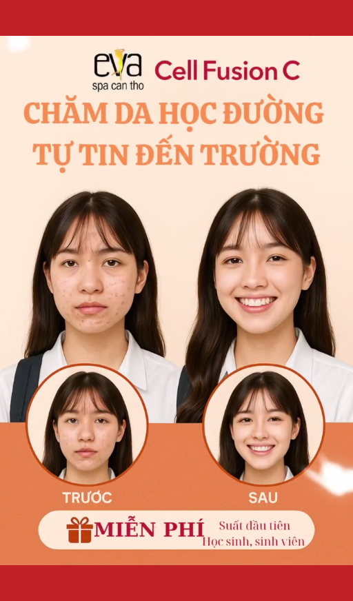"Chăm Da Học Đường - Tự Tin Đến Trường" cùng dược mỹ phẩm cao cấp Hàn Quốc - Cell Fusion C