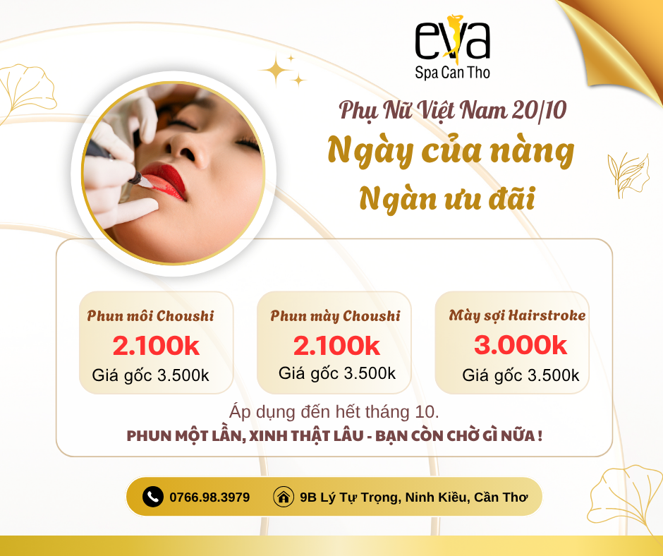 Tôn vinh vẻ đẹp phái nữ – Ưu đãi đặc biệt 20/10!