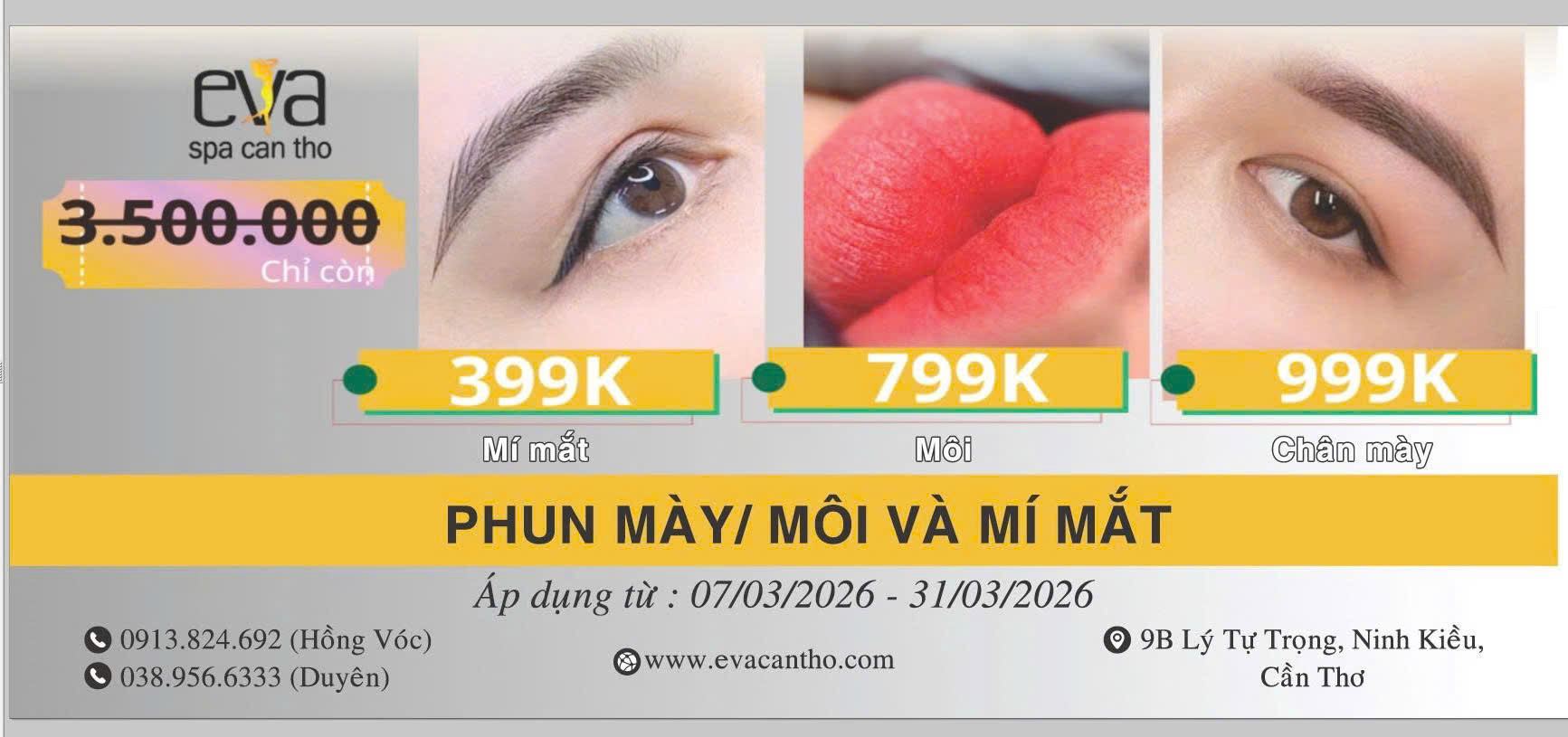QUÀ 8/3 ĐÂY RỒI - LÀM ĐẸP CHỈ TỪ 399K
