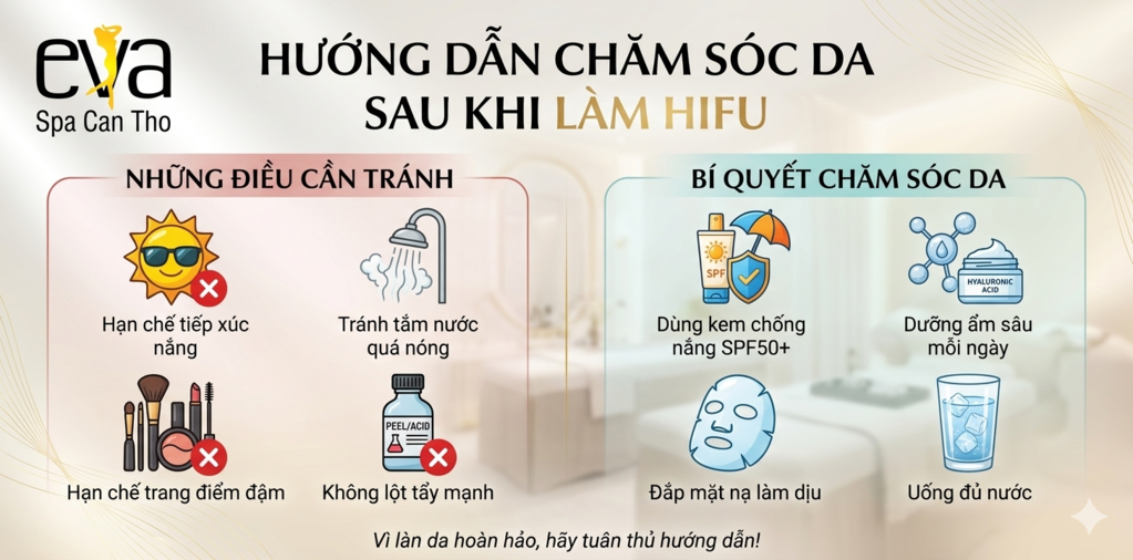 Sau khi làm HIFU cần kiêng gì và chăm sóc da ra sao?