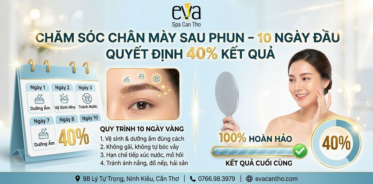 Chăm Sóc Chân Mày Sau Phun – 10 Ngày Đầu Quyết Định 40% Kết Quả