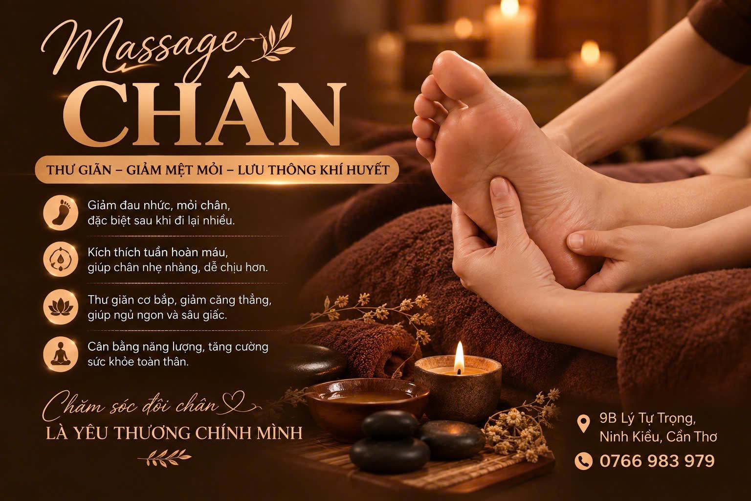 Massage Chân - Eva Spa Cần Thơ