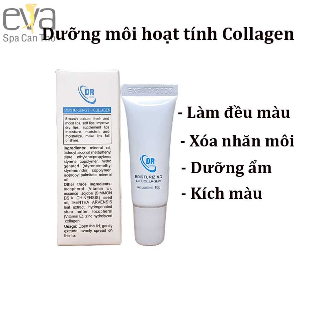 Kem dưỡng môi Collagen không màu chính hãng DR Tattoo 10g