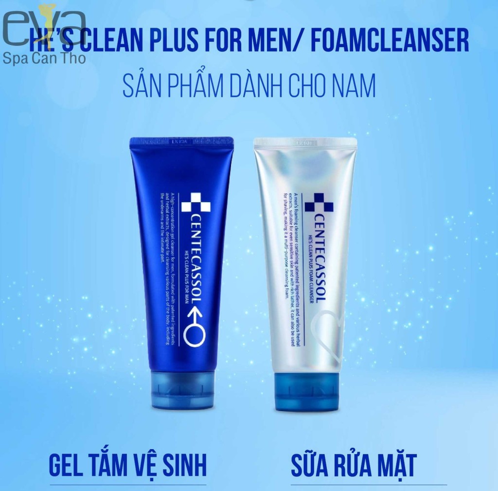 Sữa rửa mặt chuyên sâu cho nam Centecassol He's Clean plus foam cleanser 150ml